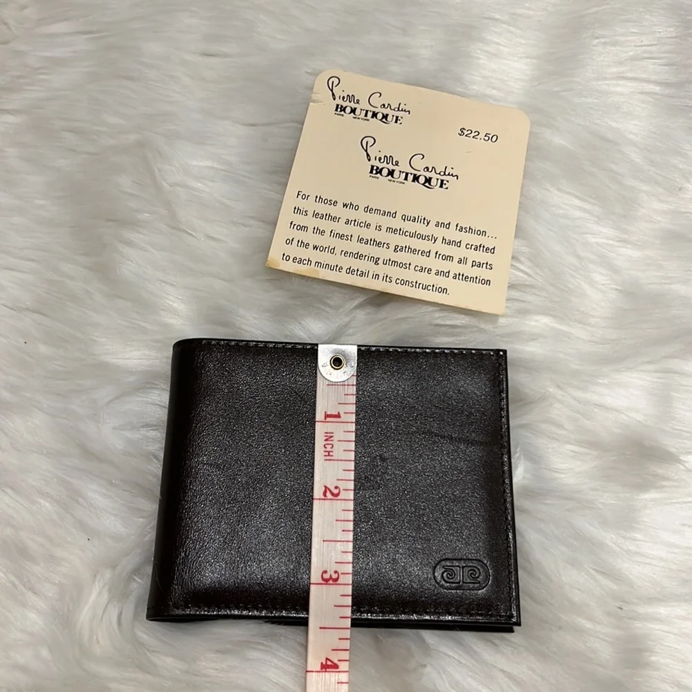 Pierre Cardin brown men's wallet and original box NWT